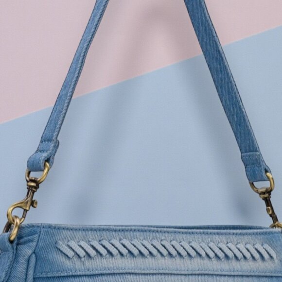 Patricia Nash Nova "Lacing Denim" Crossbody - NWT - Picture 6 of 7